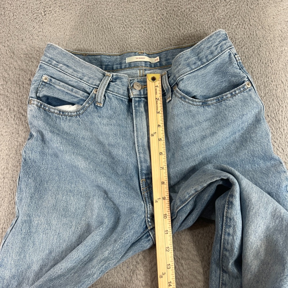 Levis 94 Baggy Jeans Womens 28 Light Wash 90s Y2K Streetwear - Picture 9 of 16